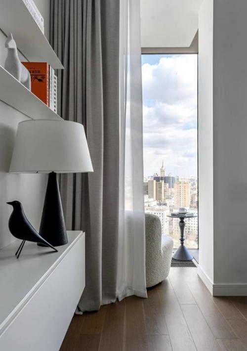 Монохромная минималистичная квартира в Москве. 06