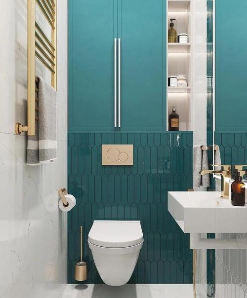 Оформление ванной комнаты и санузла. 05