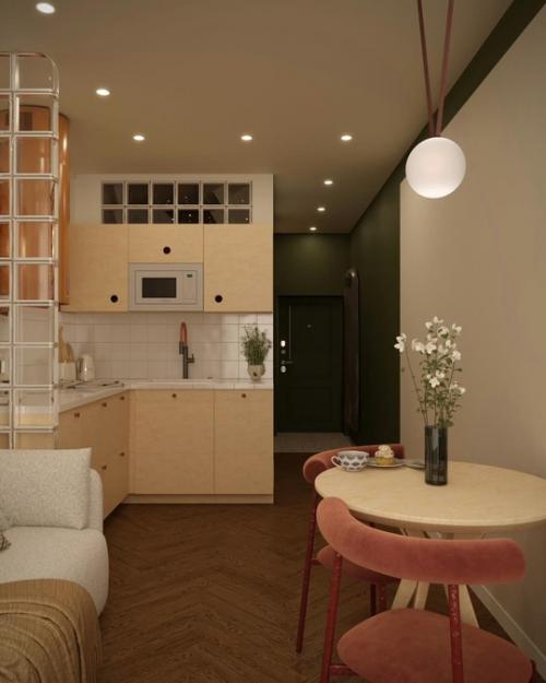 Яркая студия для студентки. 02