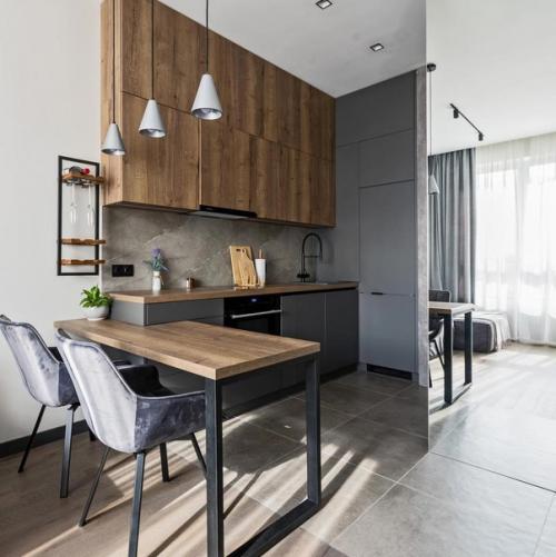 Рассматривая этот интерьер даже не сразу и понятно, что это маленькая однушечка. 02