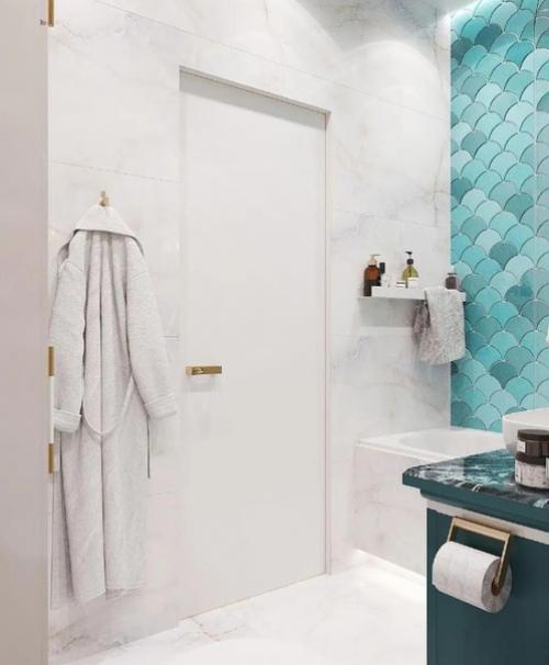 Оформление ванной комнаты и санузла. 07