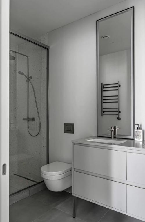 Монохромная минималистичная квартира в Москве. 09