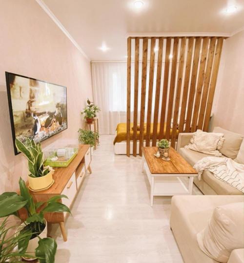 Интерьер квартиры. В которой всегда тепло и уютно, а все благодаря цвету стен и декора. 03