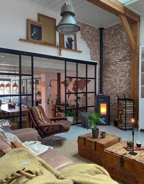 Интерьер в стиле лофт. 03