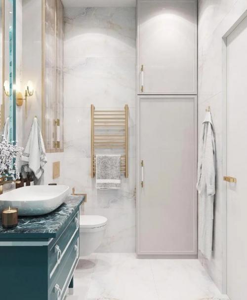 Оформление ванной комнаты и санузла. 09