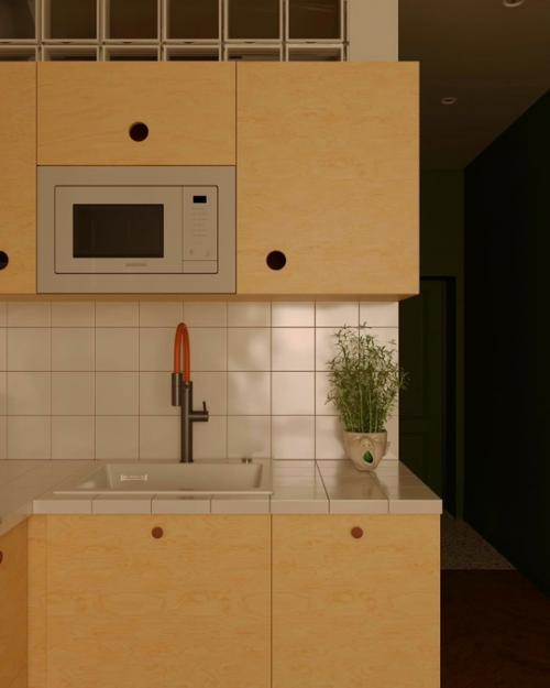 Яркая студия для студентки. 03