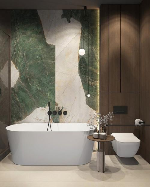 Ванная, где хочется задержаться подольше. 01