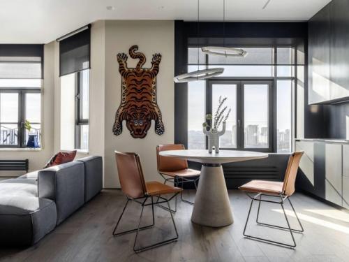 Двушка в чёрно - бежевых тонах для молодого холостяка. 03