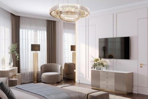 Современный интерьер спальной комнаты. 05