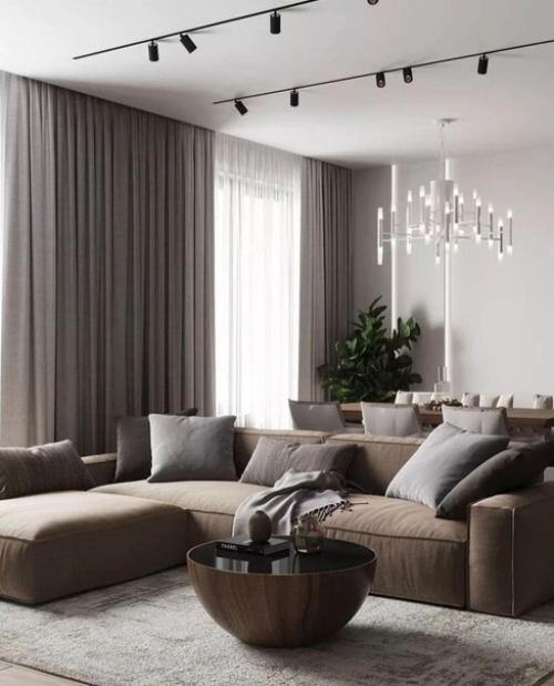 Современный интерьер. Выглядит очень стильно. 01