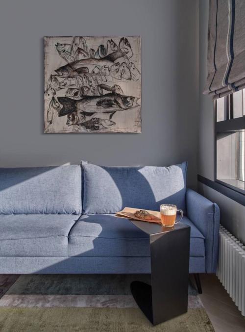 Жемчужно-серая квартира для семьи с ребёнком и собакой. 08