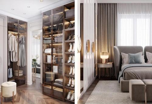 Современный интерьер спальной комнаты. 02