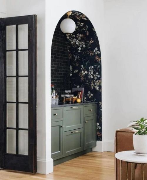 Барная зона в частном доме.