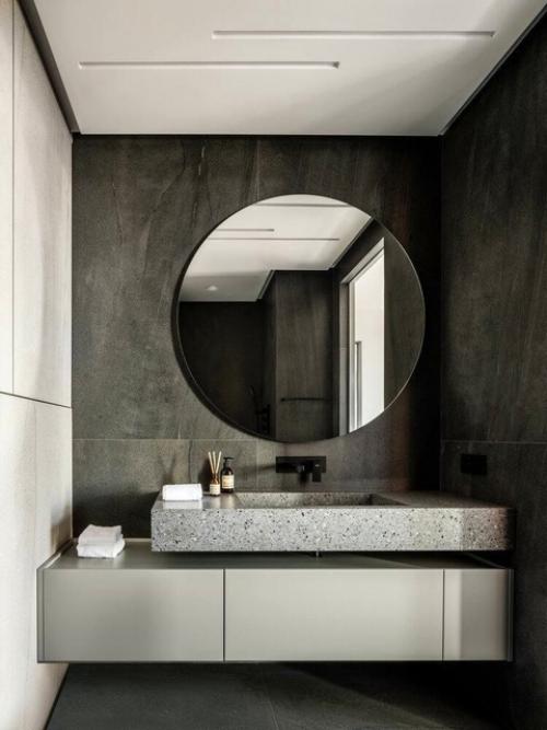 Двушка в чёрно - бежевых тонах для молодого холостяка. 09