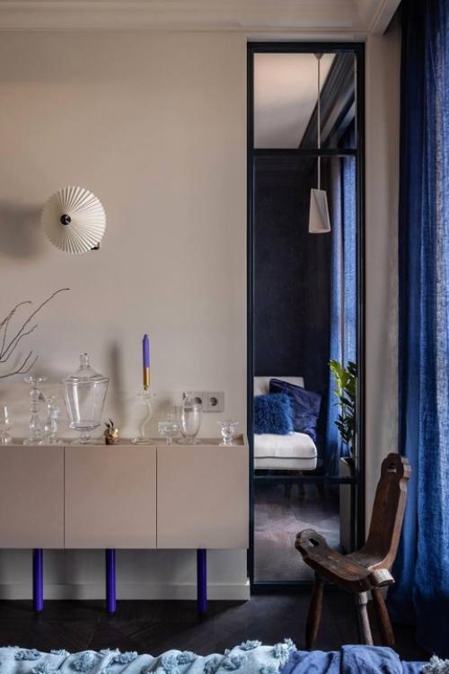 Голландский синий в интерьере минской квартиры. 06