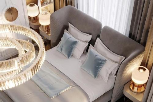 Современный интерьер спальной комнаты. 01