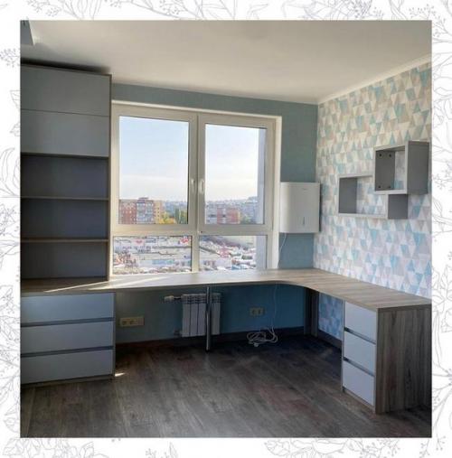 Идеи.  Как разместить рабочее место в детской комнате. 03