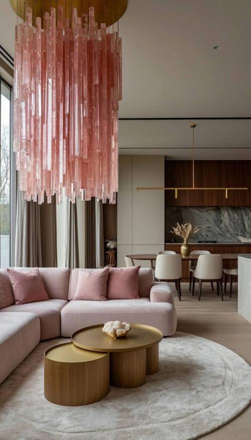 Яркий интерьер с розовыми акцентами. 05
