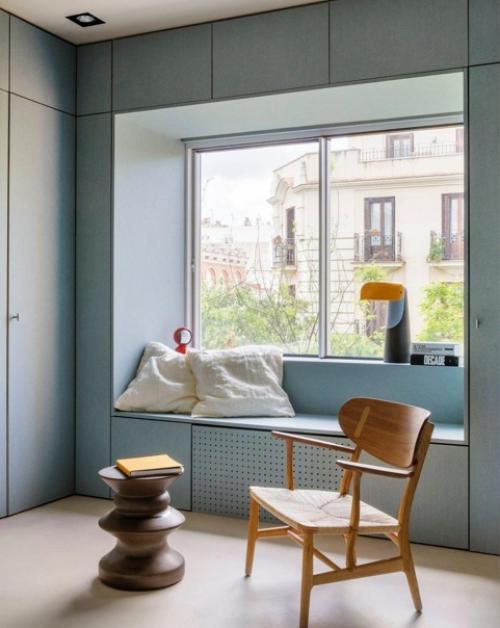 Меня восхитил цвет стен, который подобрали для этого интерьера. 02