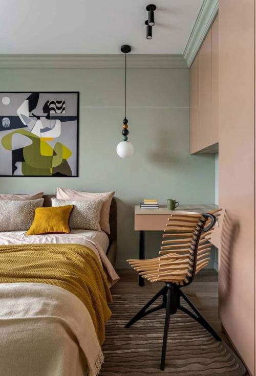 Маленькая квартира с характером цвета. 06
