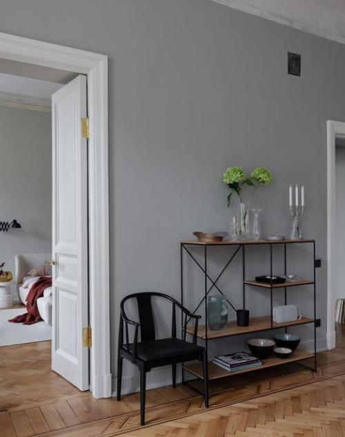 Современный интерьер с историческими деталями. 01