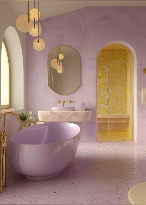 Лавандовый и сливочный жёлтый: нежная смелость. 09