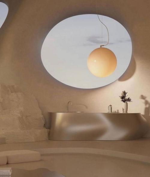 Дом с круглыми стенами выглядит очень оригинально, но мебель под него. 02