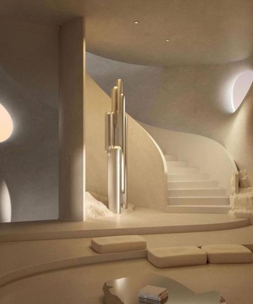 Дом с круглыми стенами выглядит очень оригинально, но мебель под него.