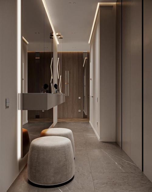 Необычный вариант. Для оформления прихожей.