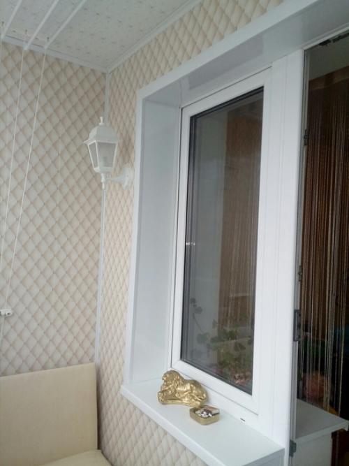 Завершили ремонт маленького балкона на кухне. 03