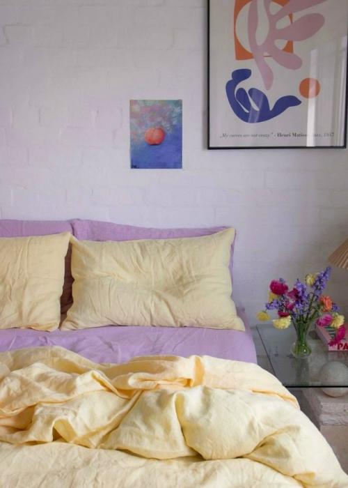 Лавандовый и сливочный жёлтый: нежная смелость. 07