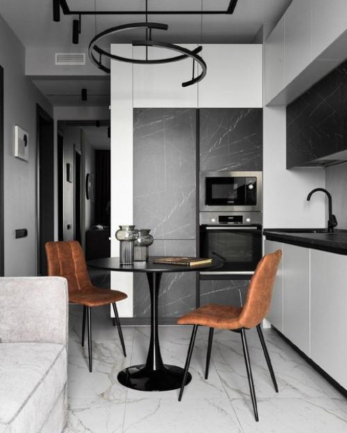 Изысканный серый. В оформлении интерьера квартиры. 03