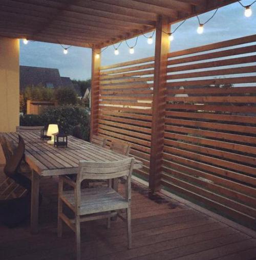 Применение реек. В оформлении дома.