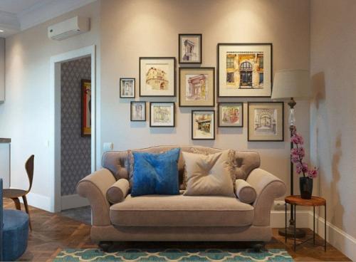 Дизайнеры разместили на 38 квадратах компактную кухню, обеденную зону, гостиную, спальню и санузел. 04