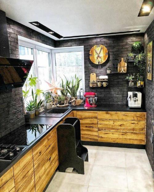 Кухня - гостиная в стиле Loft. 04