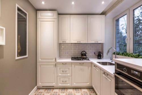 Кухни с мойкой под окном. 02