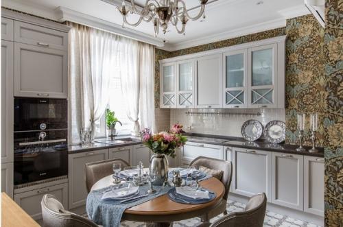 Кухни с мойкой под окном. 07