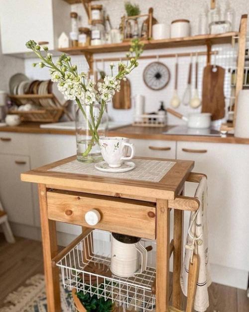 В оформлении интерьера кухни. 07