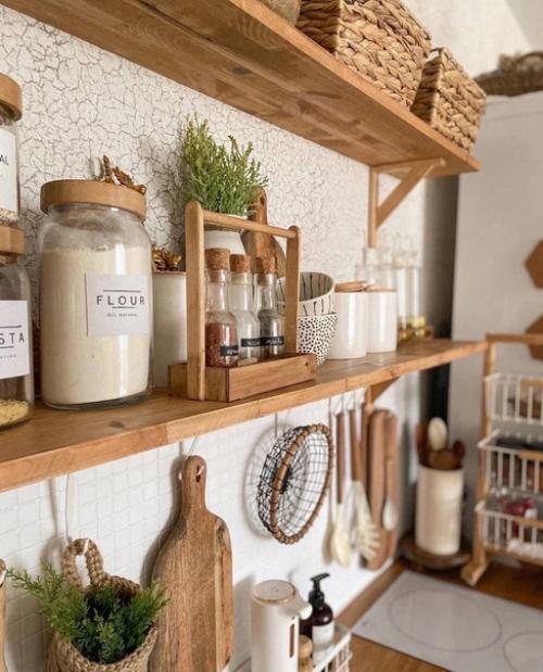 В оформлении интерьера кухни. 06