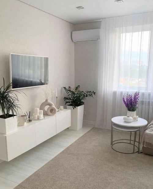 Белоснежная квартира.  Выглядит очень круто! 07