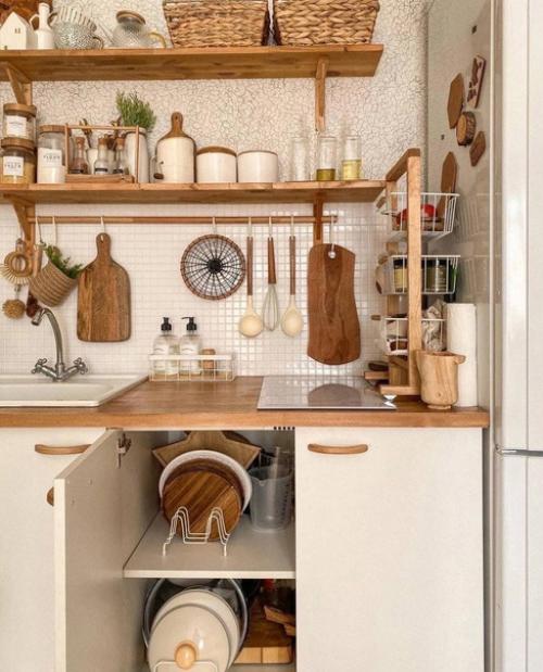 В оформлении интерьера кухни. 03