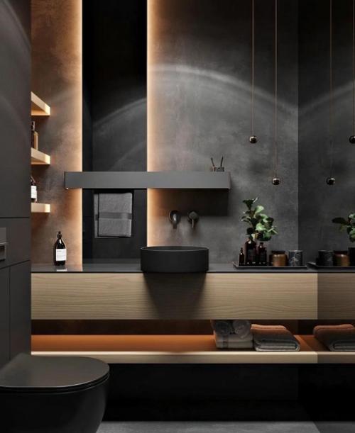 Крутой проект в черном цвете.