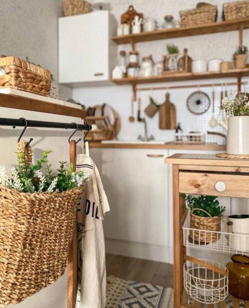 В оформлении интерьера кухни. 04