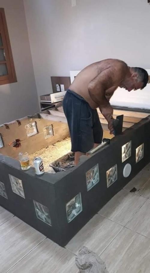 Кровать с подсветкой сделал! 04