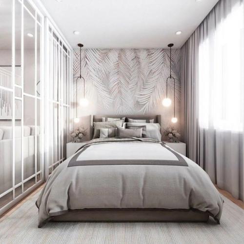 Отличный вариант зонирования комнаты на спальню и гостиную. 01