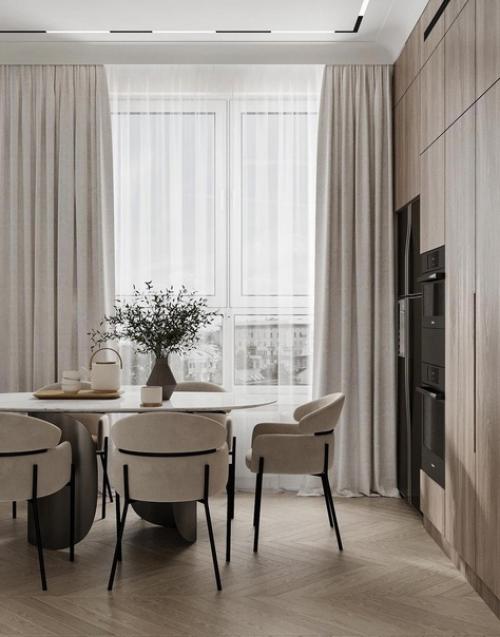 По площади эта кухня - гостиная. 02