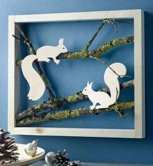 Красивые зимние панно, которые очень легко можно сделать своими руками. 04