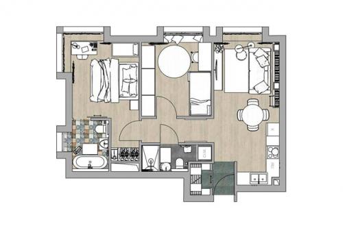 Этнический штрих в городской трёшке. 09