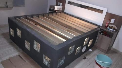 Кровать с подсветкой сделал! 05