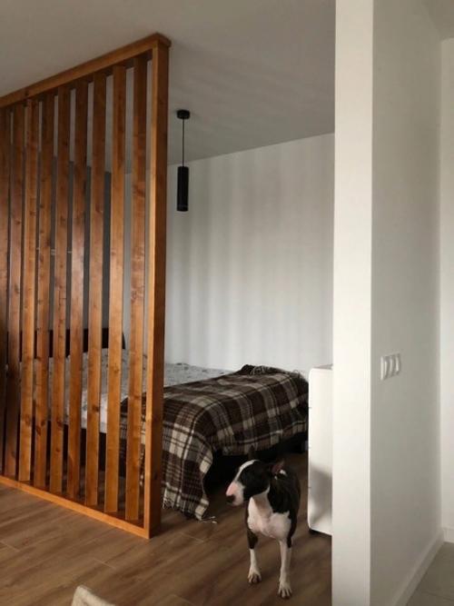 Лаконично, строго, просторно, функционально, нравится как сделано зонирование спальни и кухня в линию. 05